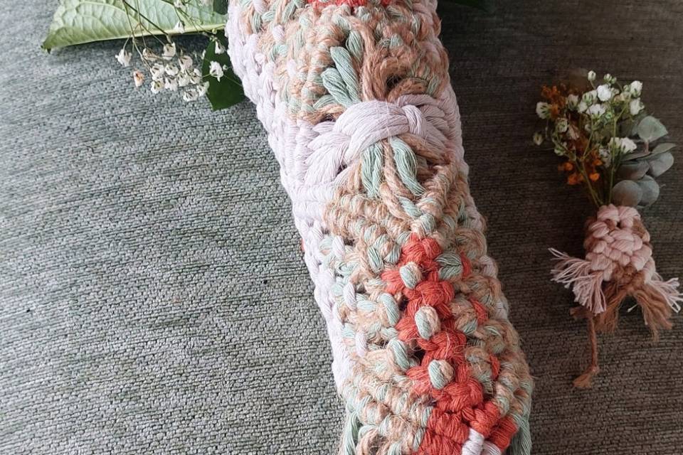 Bouquet de macramé