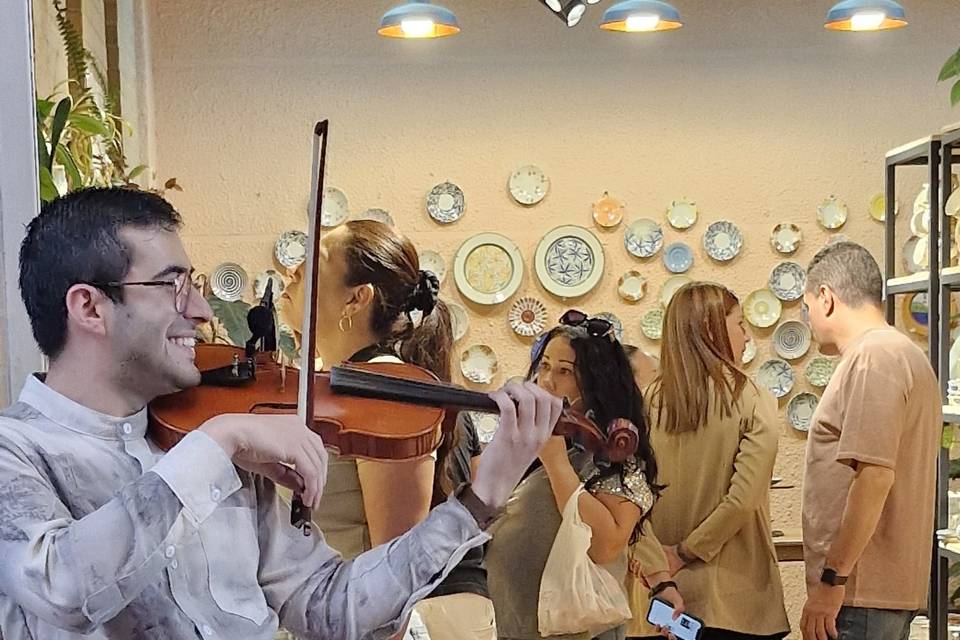 Violinista en evento