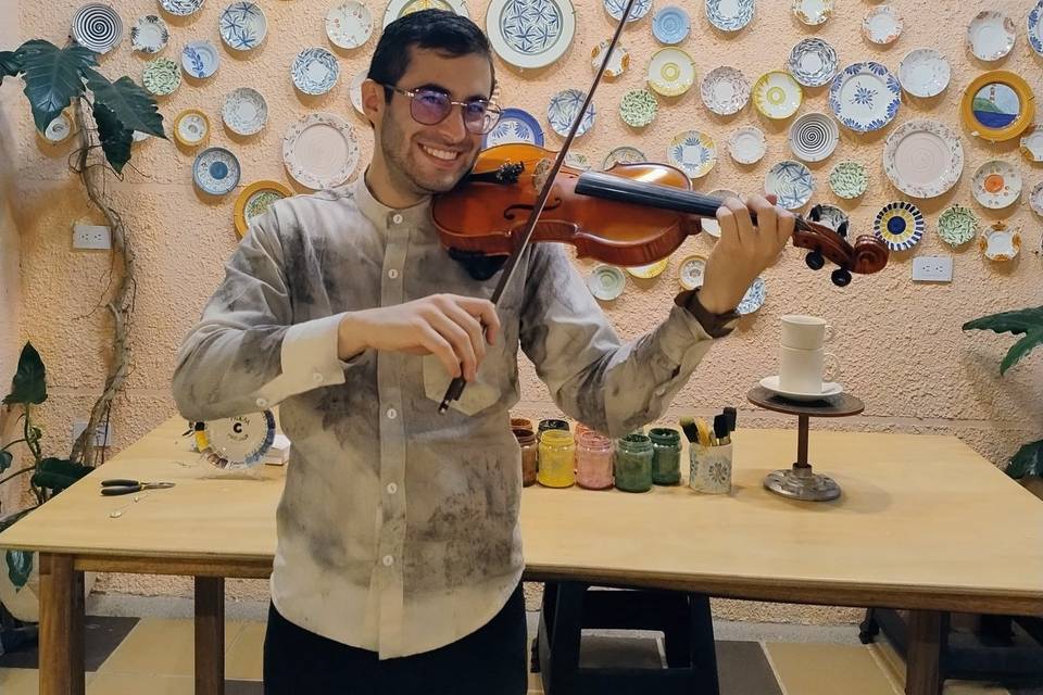 Tocando el violín