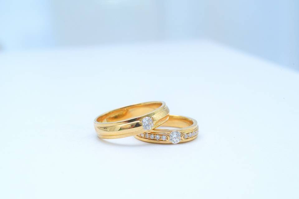 Argollas de matrimonio oro 18k