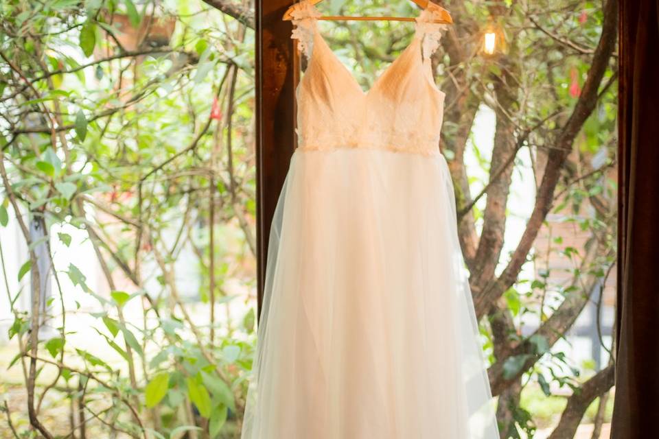 El vestido de novia... Ana