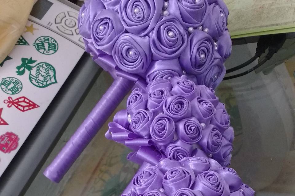 Bouquet flores de tela