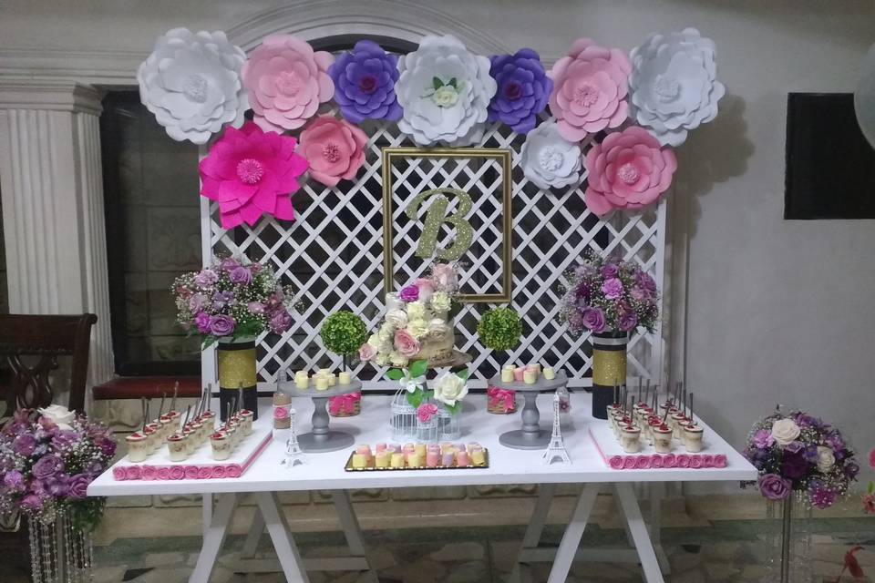 Panel de flores