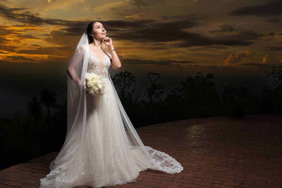 La belleza de la novia