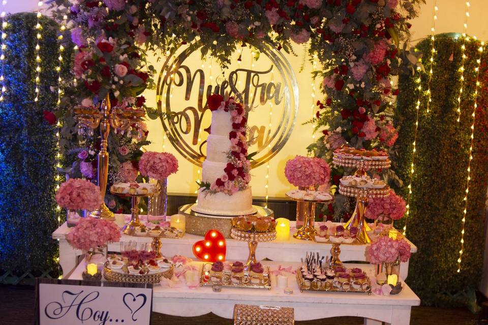 Mesa para torta boda