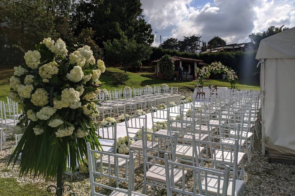 Ceremonia al aire libre