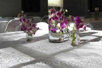 Decoración floral mesas