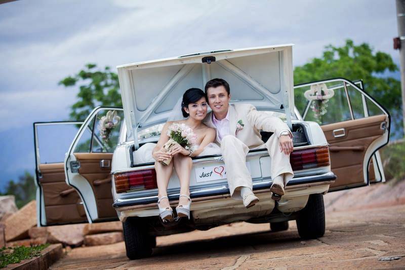 Mercedes benz- coche de bodas