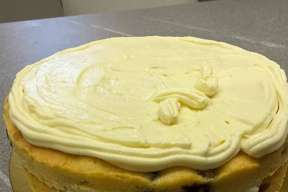 Torta de arándanos y limón