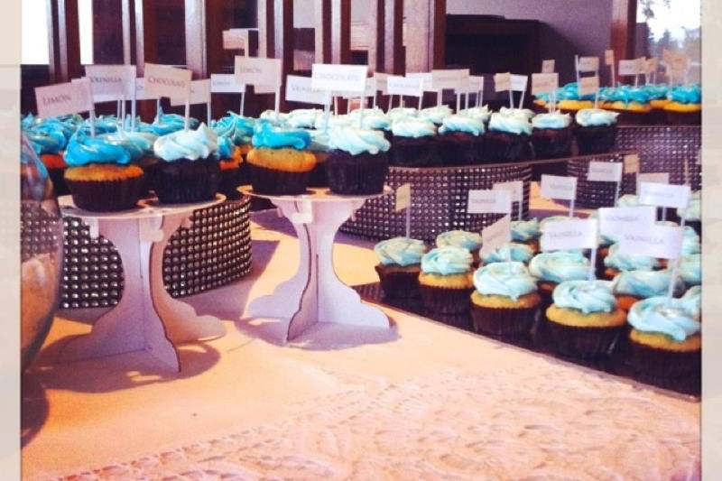 Mesa de cupcakes