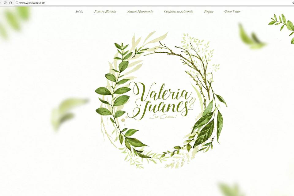 Logo y web para matrimonios