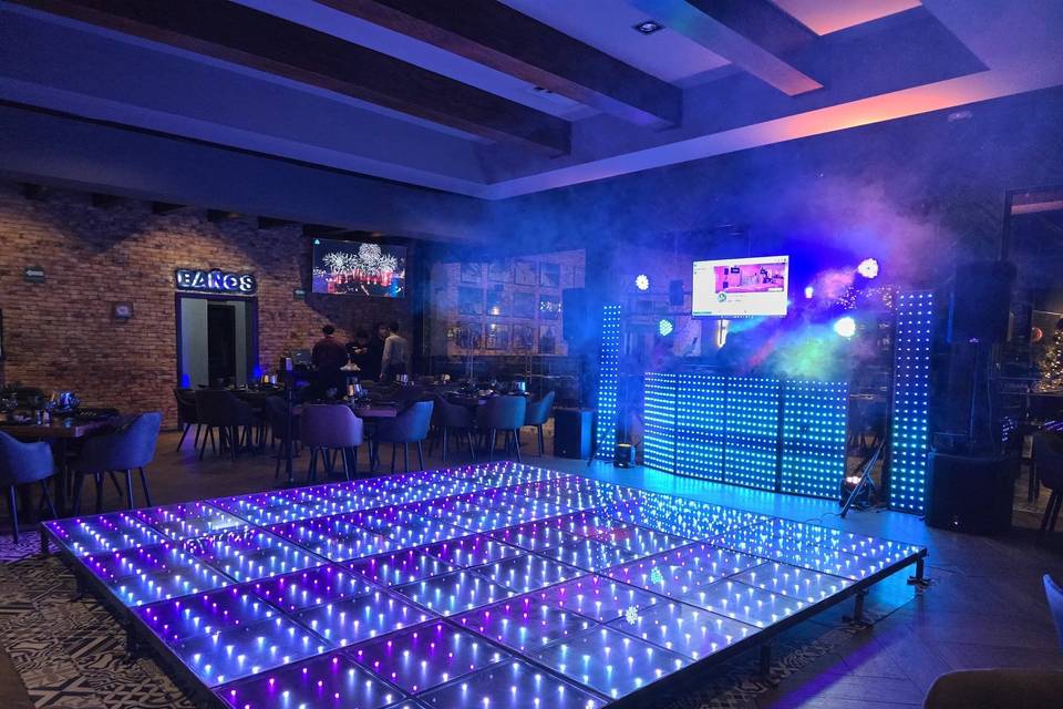 Pista iluminada