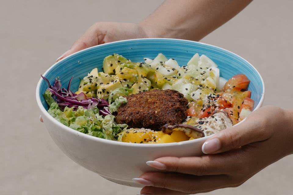 Poke bowl, saludable
