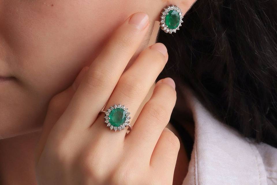 Aretes verdes