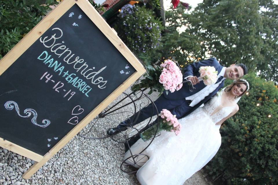 Decoración exterior boda