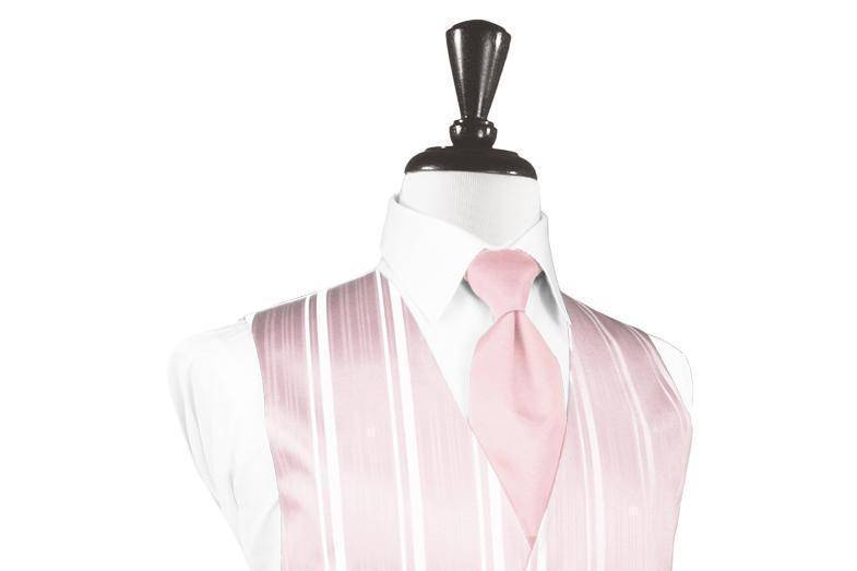 Chaleco Striped Satin Pink