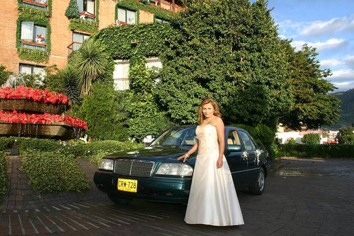 La novia y su carro