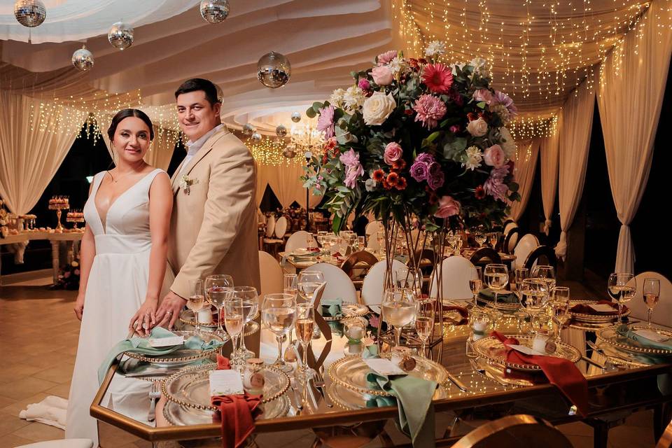 Novios y decoración