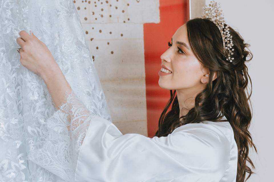 Preparativos de la novia