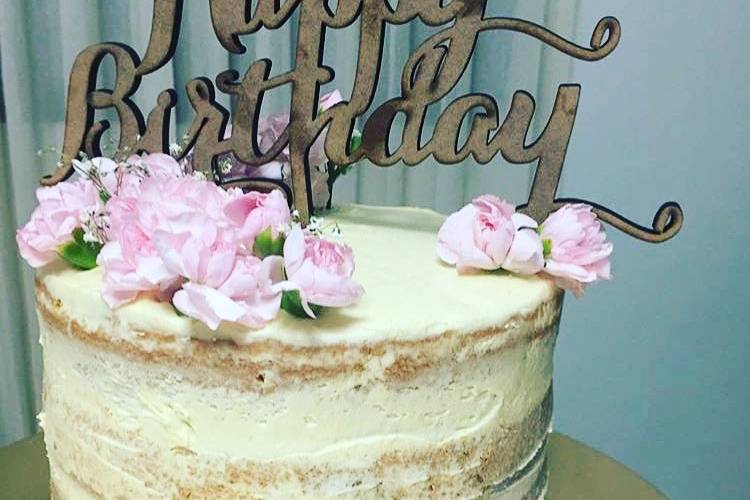 Cake topper happy birthday