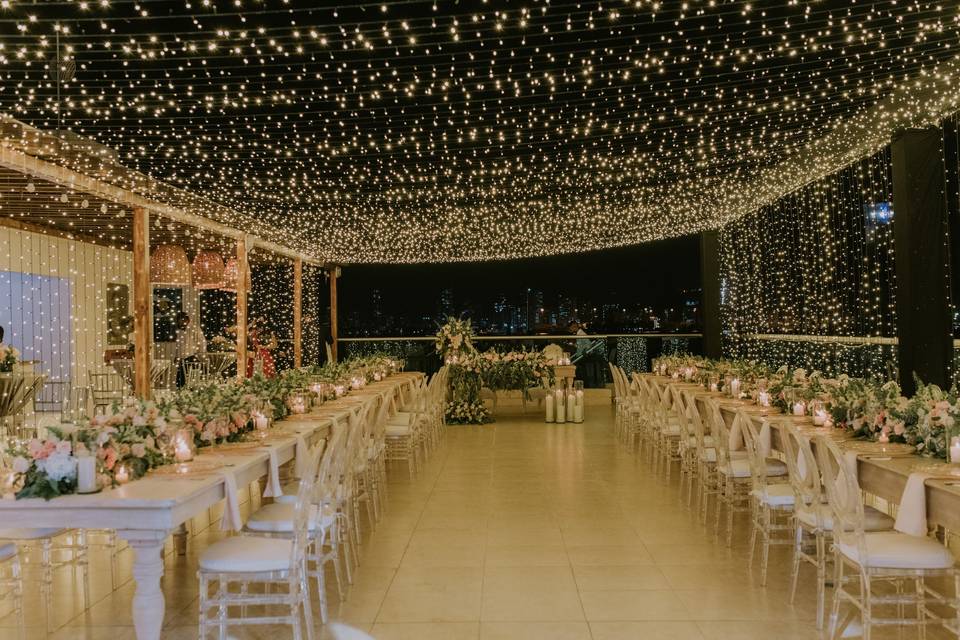 Un escenario de boda mágico