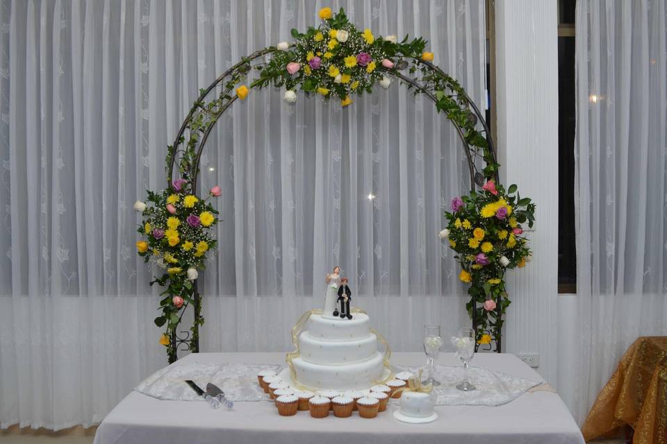 Mesa decorada