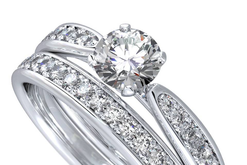 Set de anillos matrimonio
