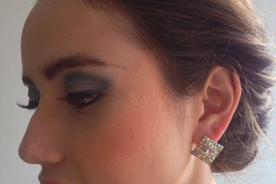 Blue smokey eyes