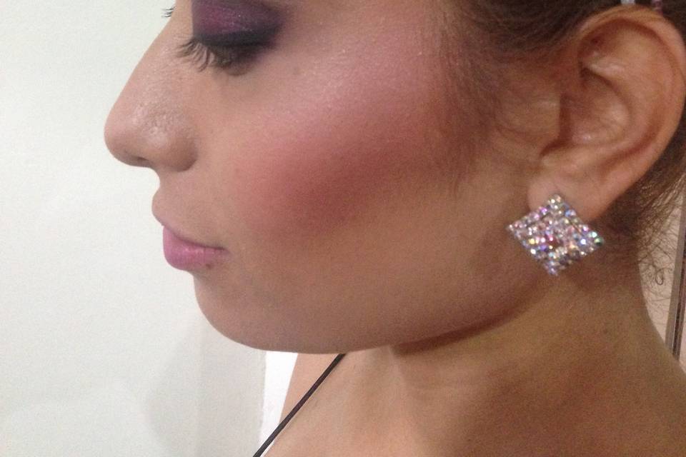 Smokey eyes violeta