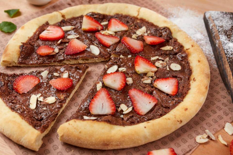 Pizza personal nutella