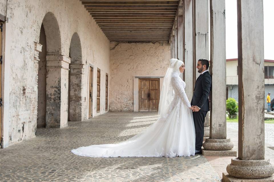 Vestido novia boda musulmana