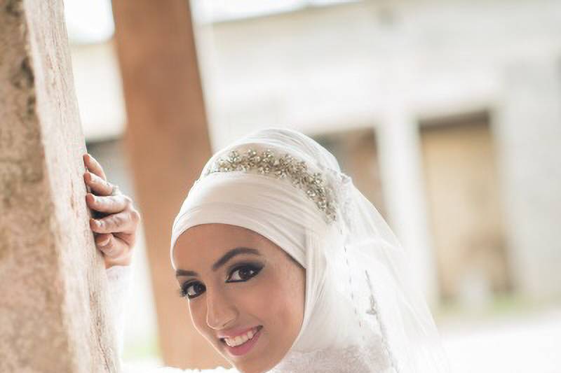 Vestido novia boda musulmana