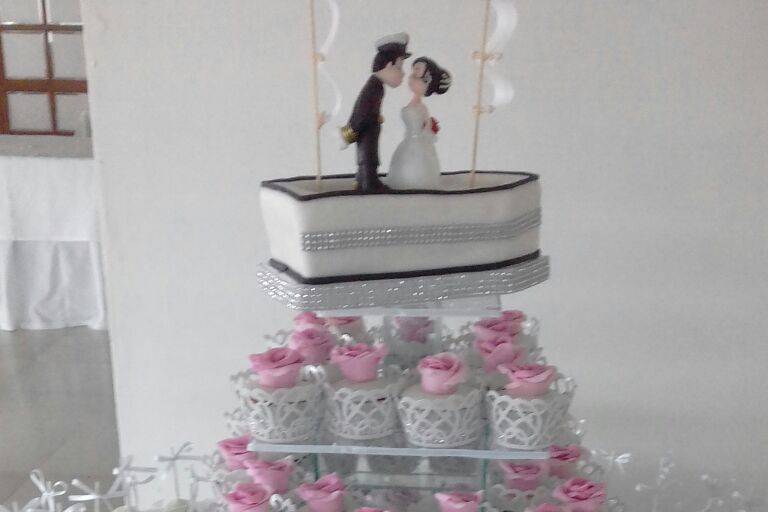 Torre de cupcakes y cakepops