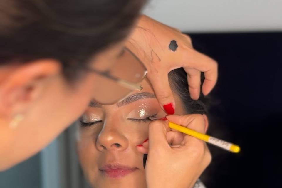 Proceso de maquillaje