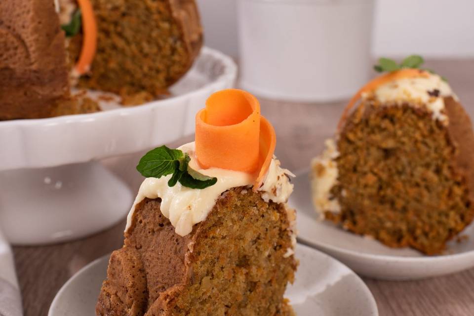 Torta de zanahoria y nueces