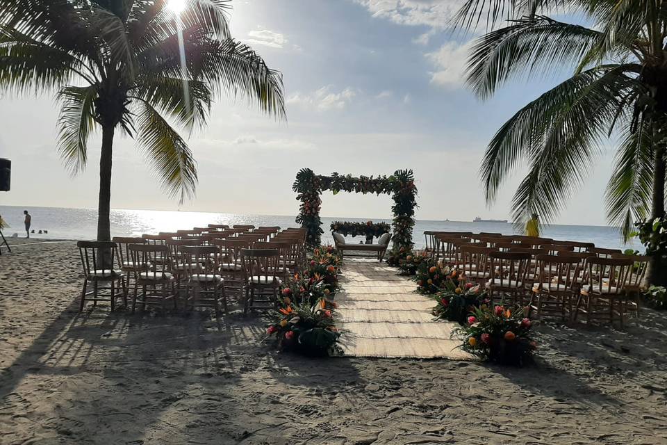 Boda en salón