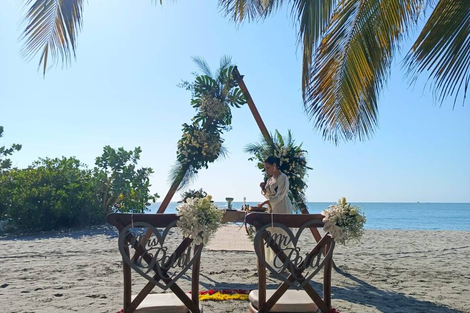 Boda playa irotama