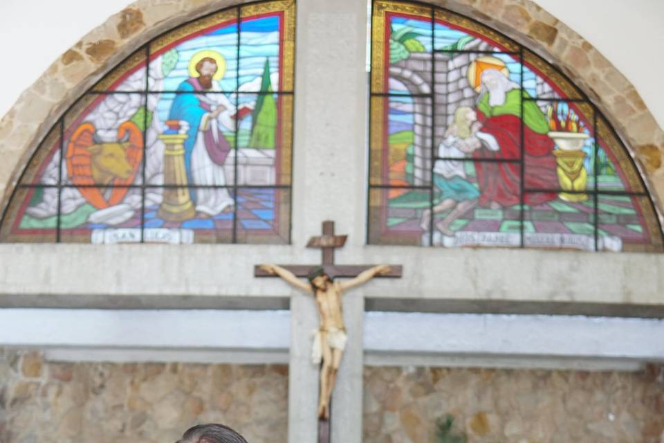 En el altar