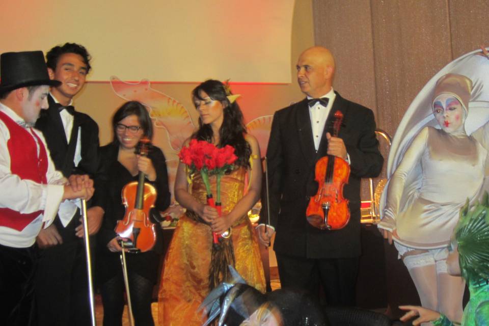 Violines en concierto