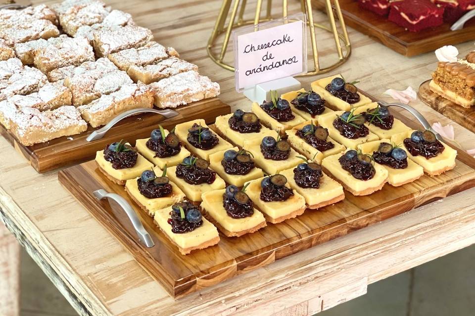 Mesa de postres para boda