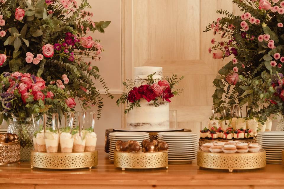 Diseño mesa de postres