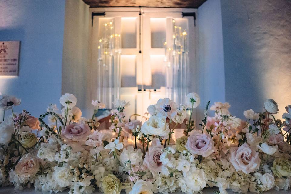 Diseño mesa para novios