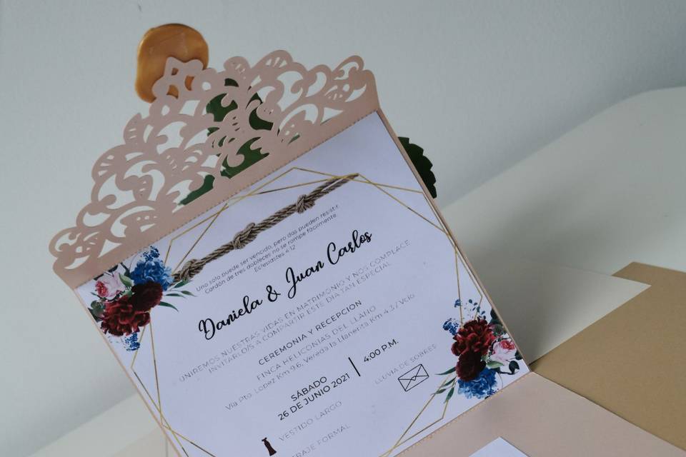 Invitación sello lacre