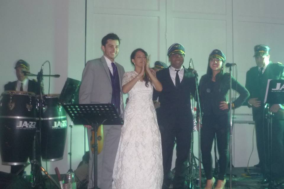 Con los novios boda judia