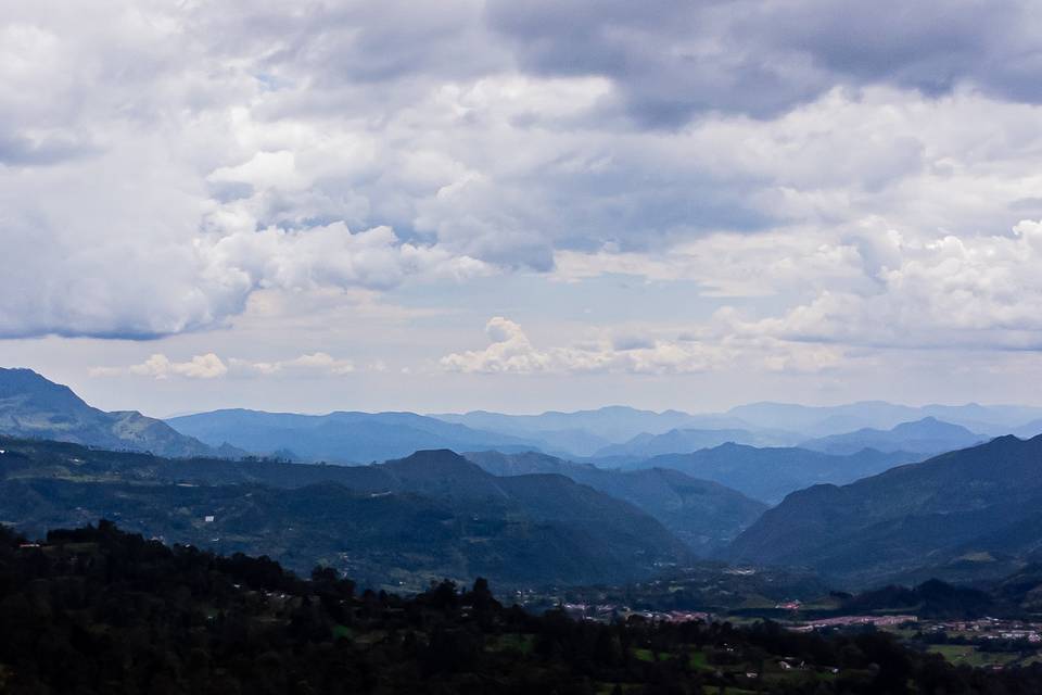 Vista panorámica de la finca