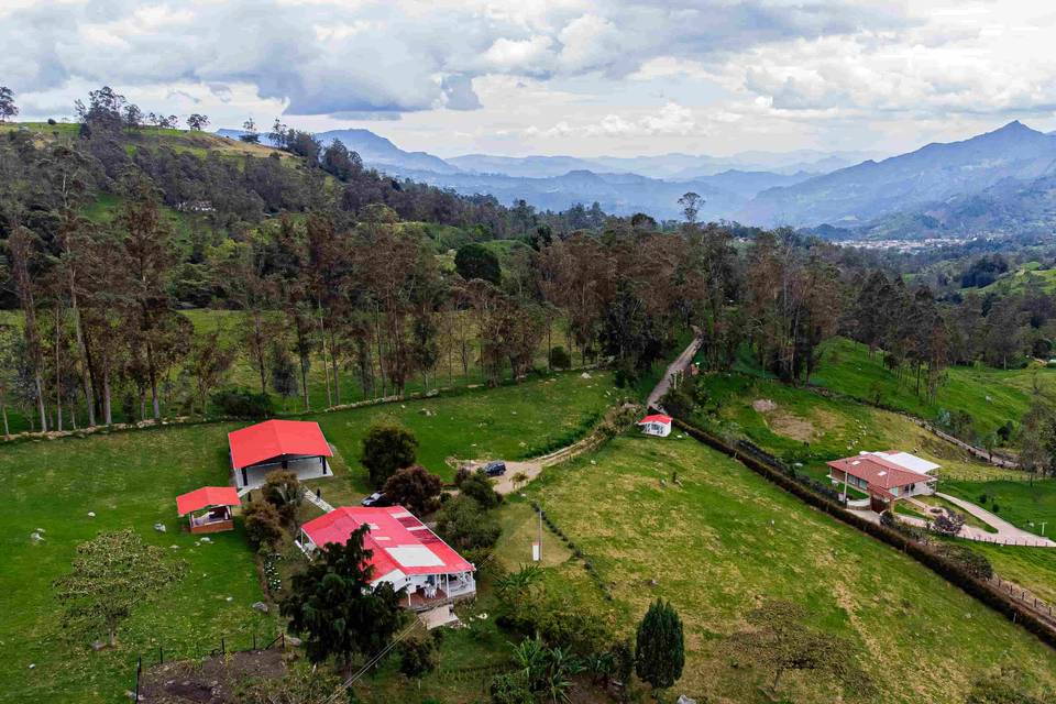 Vista panorámica de la finca