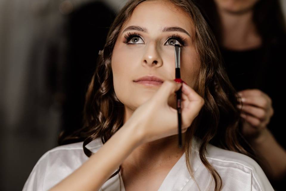 Proceso maquillaje novia