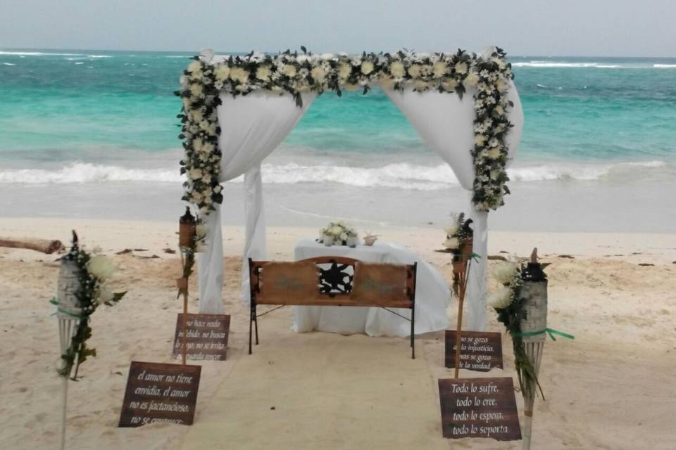 Playa para ceremonia