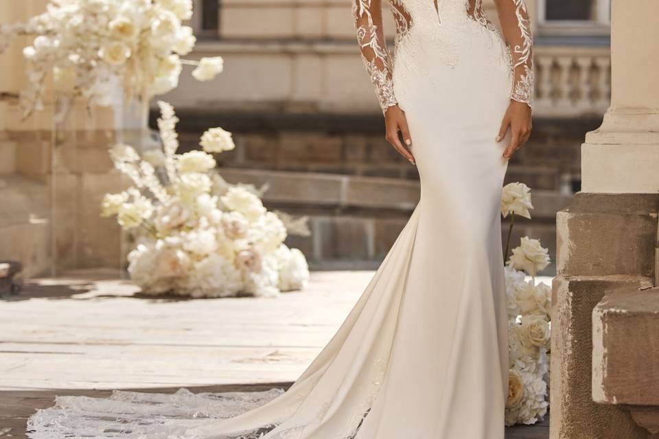 Vestido novia sirena