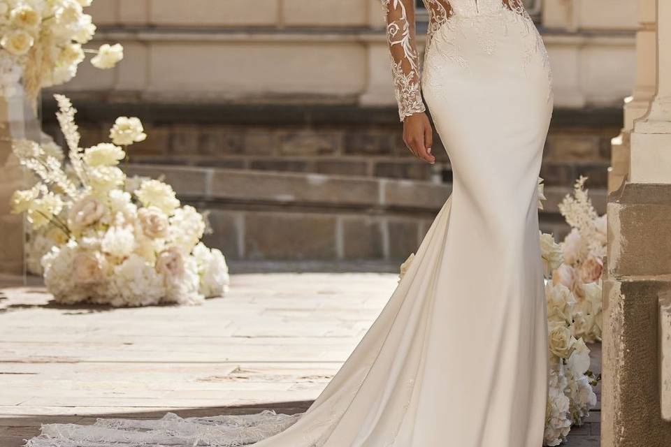 Vestido novia sirena